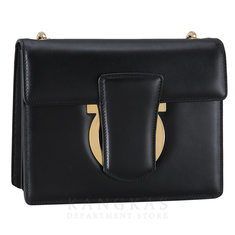 FERRAGAMO(USED)페레가모 간치니 체인 플랩백